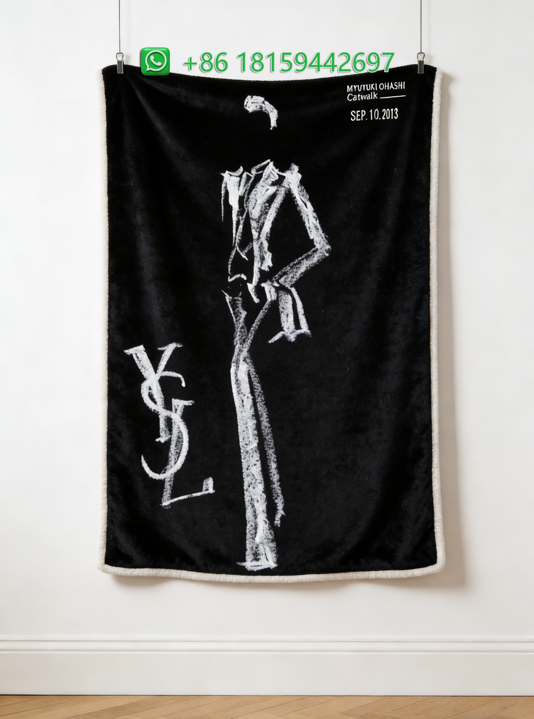 Yves Saint Laurent Throw Blankets